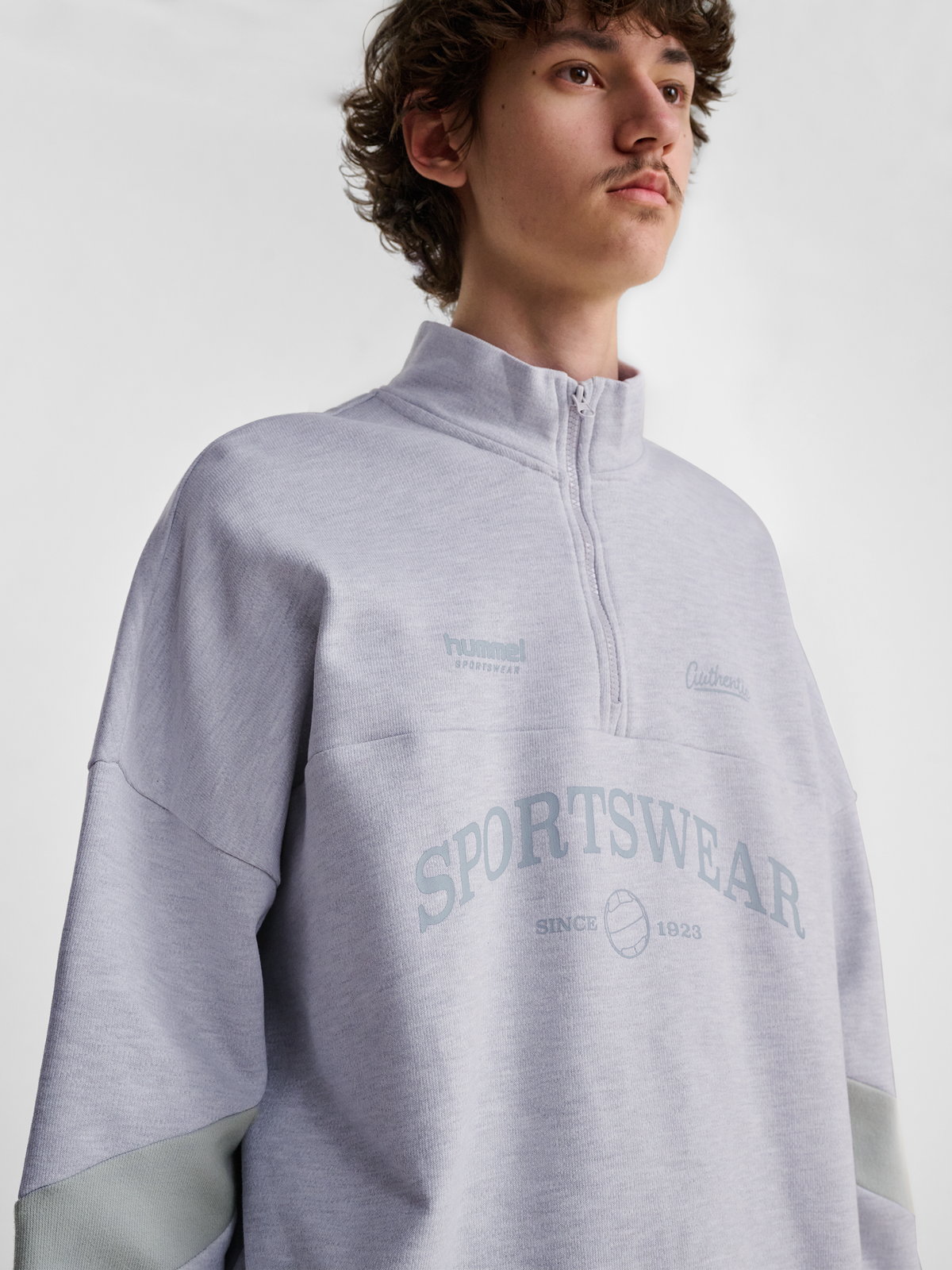 hmlOVERSIZED HALFZIP SW
