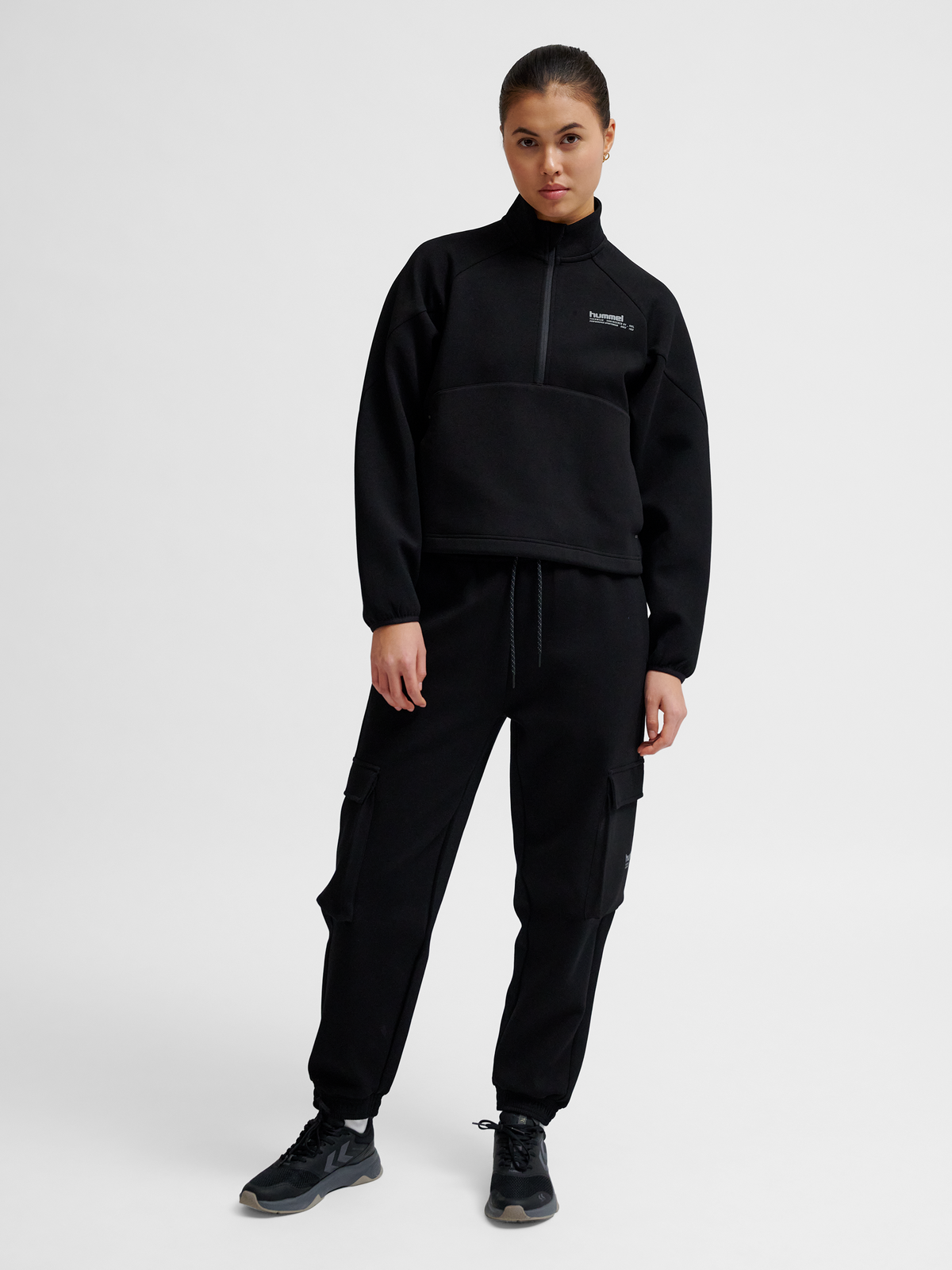 hmlTECH FLEECE WOMEN BOXY HALF ZIP