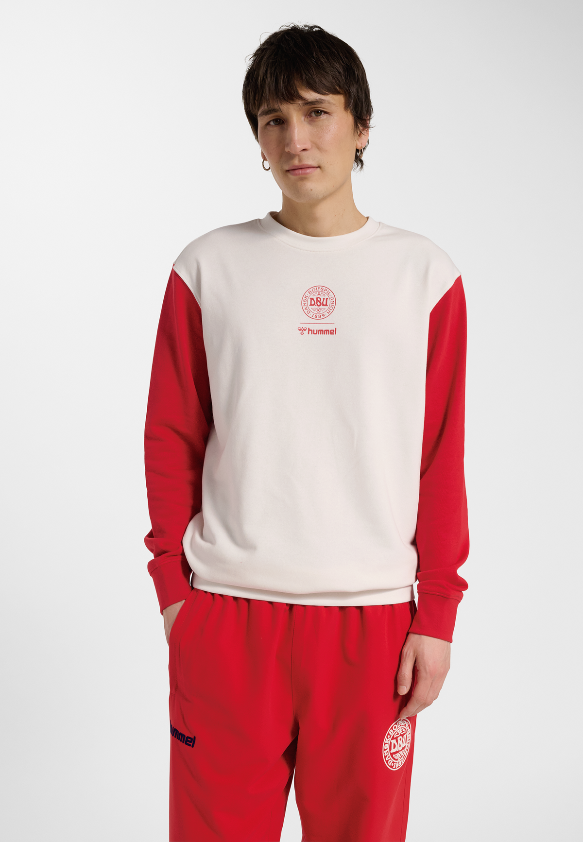 DBU 26 FAN RED-WHITE TEE LS