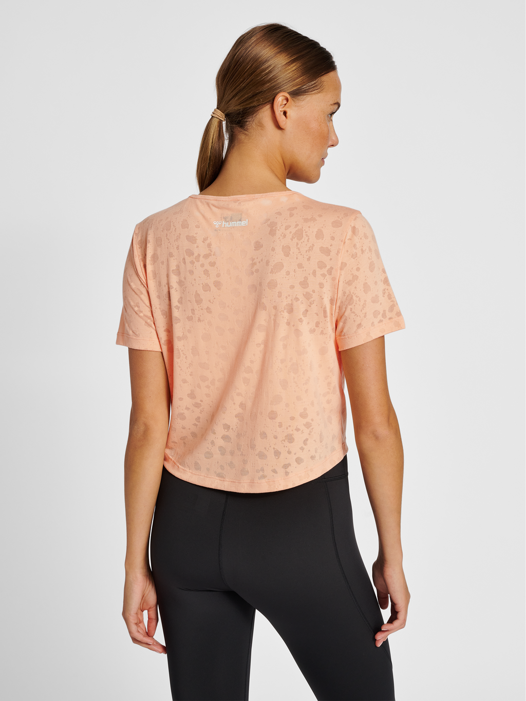 hmlMT IRIS BURNOUT CROP T-SHIRT