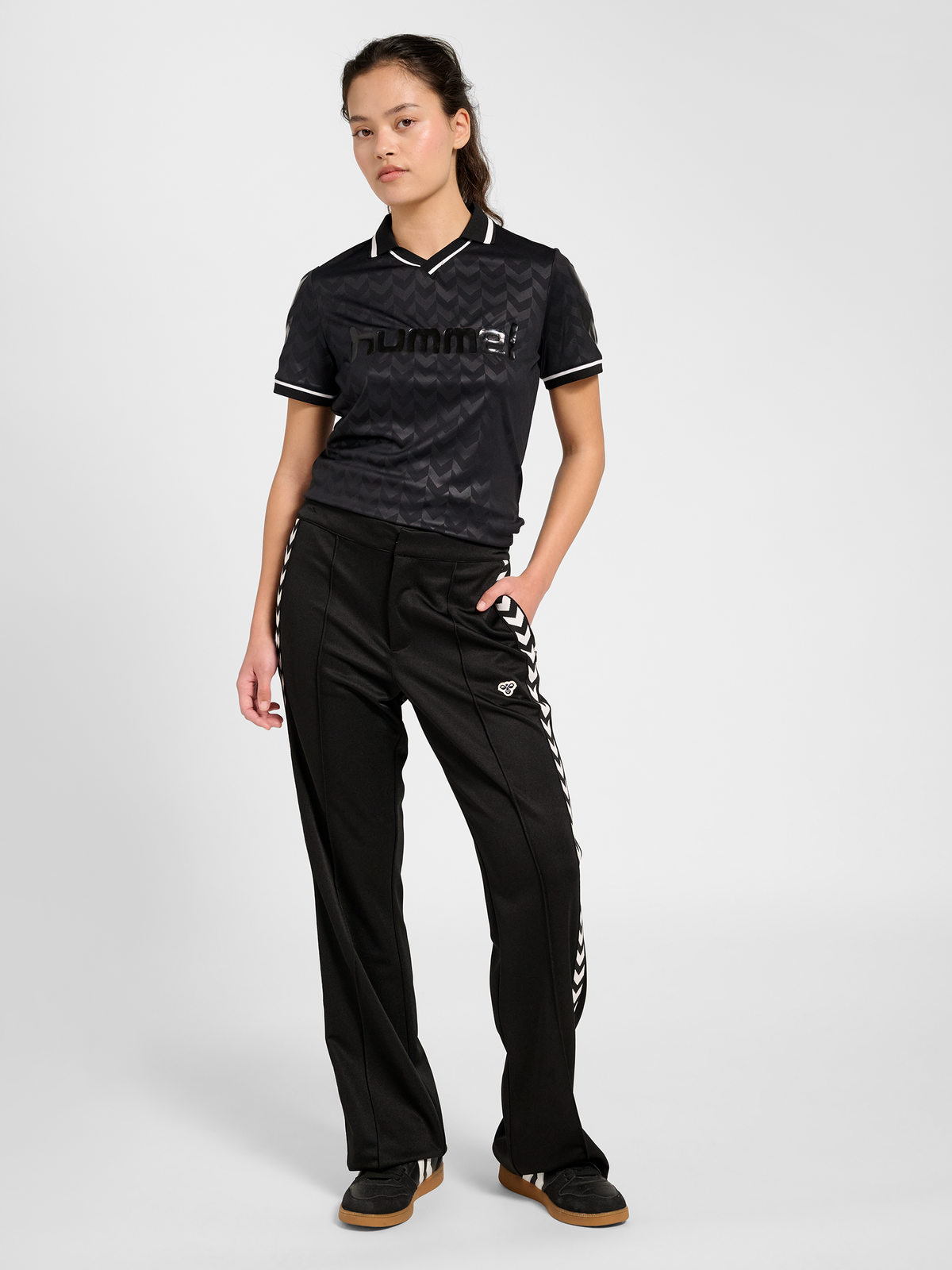Flared Stretch Logotape Pants