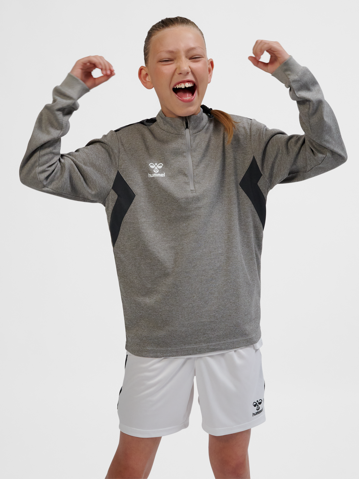 hmlAUTHENTIC HALF ZIP SWEAT KIDS
