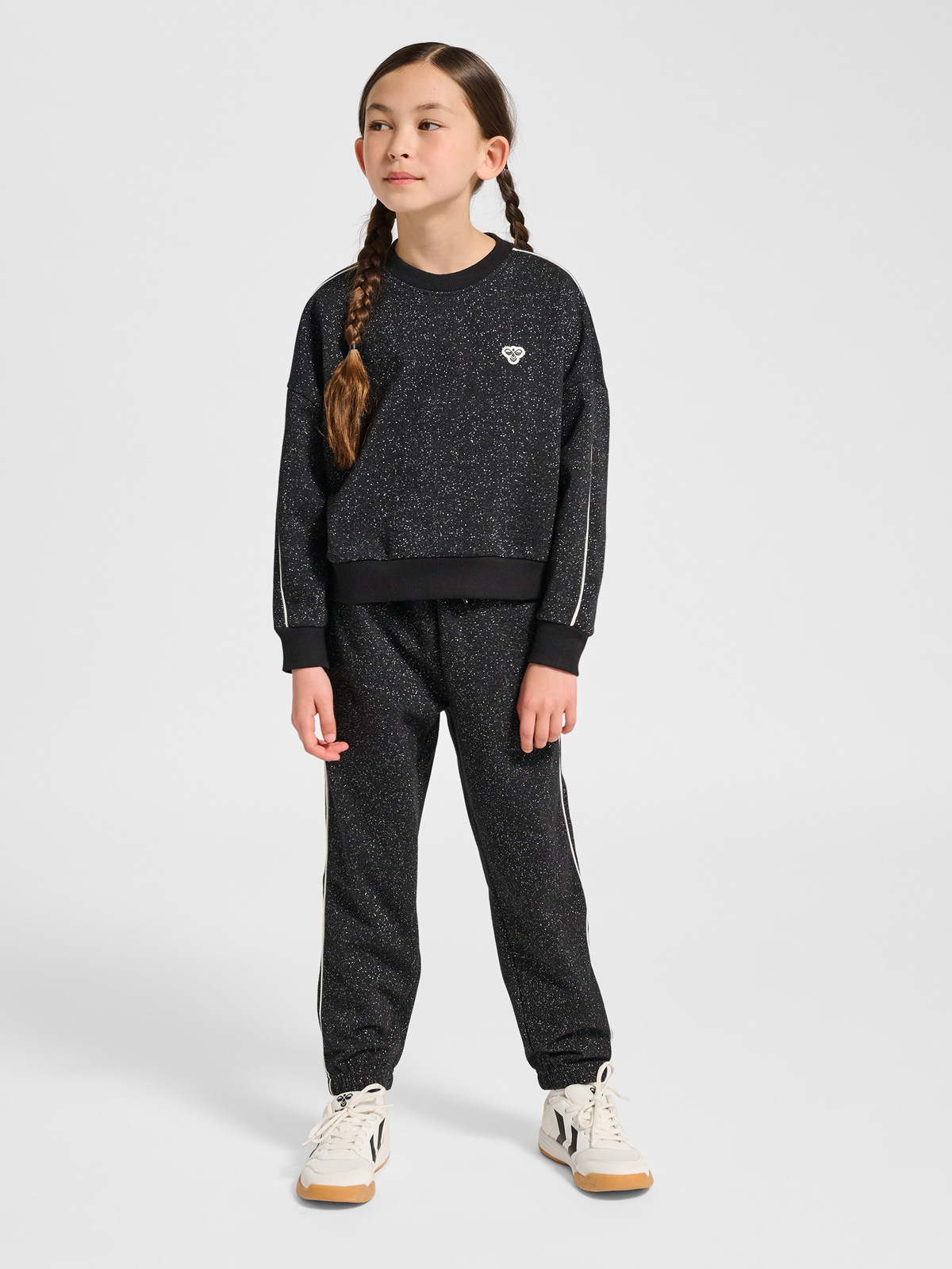 hmlJR LOOSE GLITTER CREWNECK