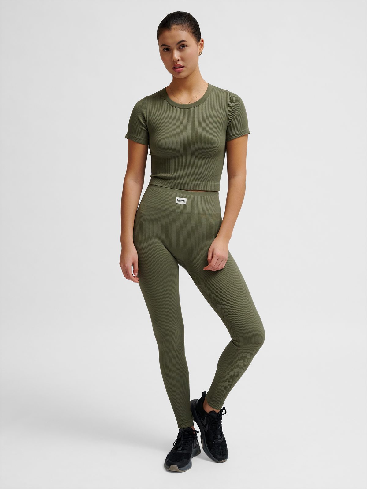 hmlPULSE SEAMLESS RIB MW TIGHTS