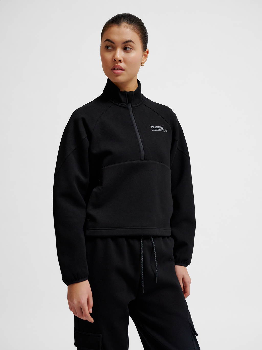 hmlTECH FLEECE WOMEN BOXY HALF ZIP