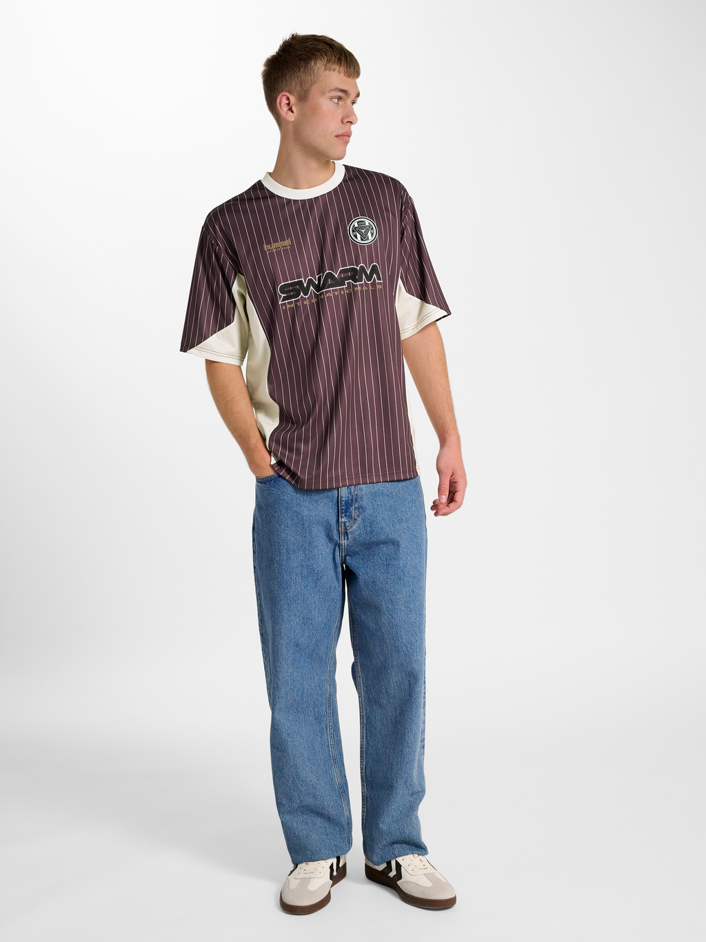 hmlLOOSE JERSEY SS STRIPE TOPSCORER