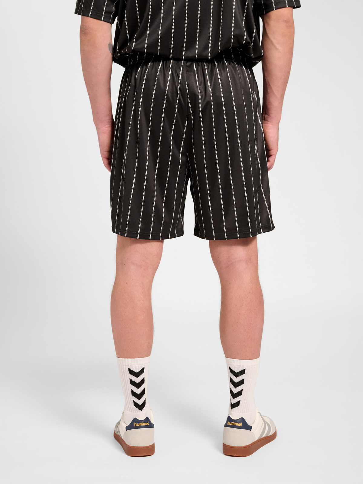 Chevron Pinstripe Shorts