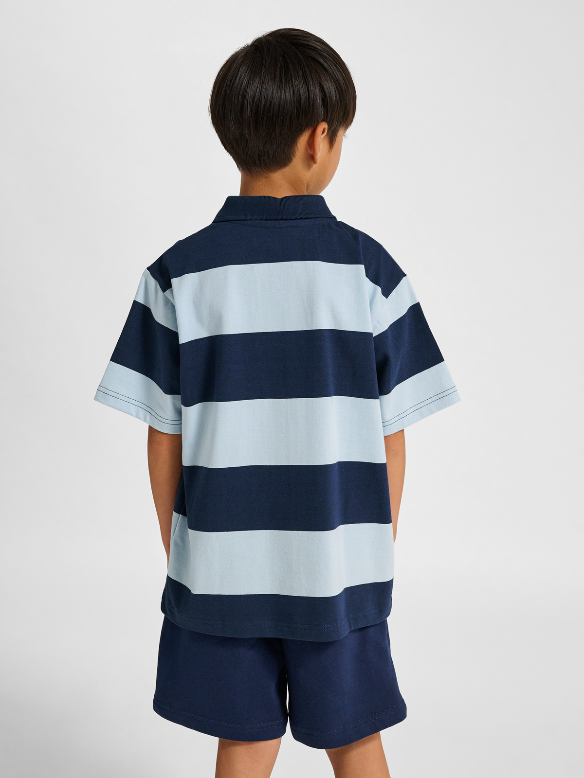 hmlJR LOOSE STRIPED POLO S/S BEE