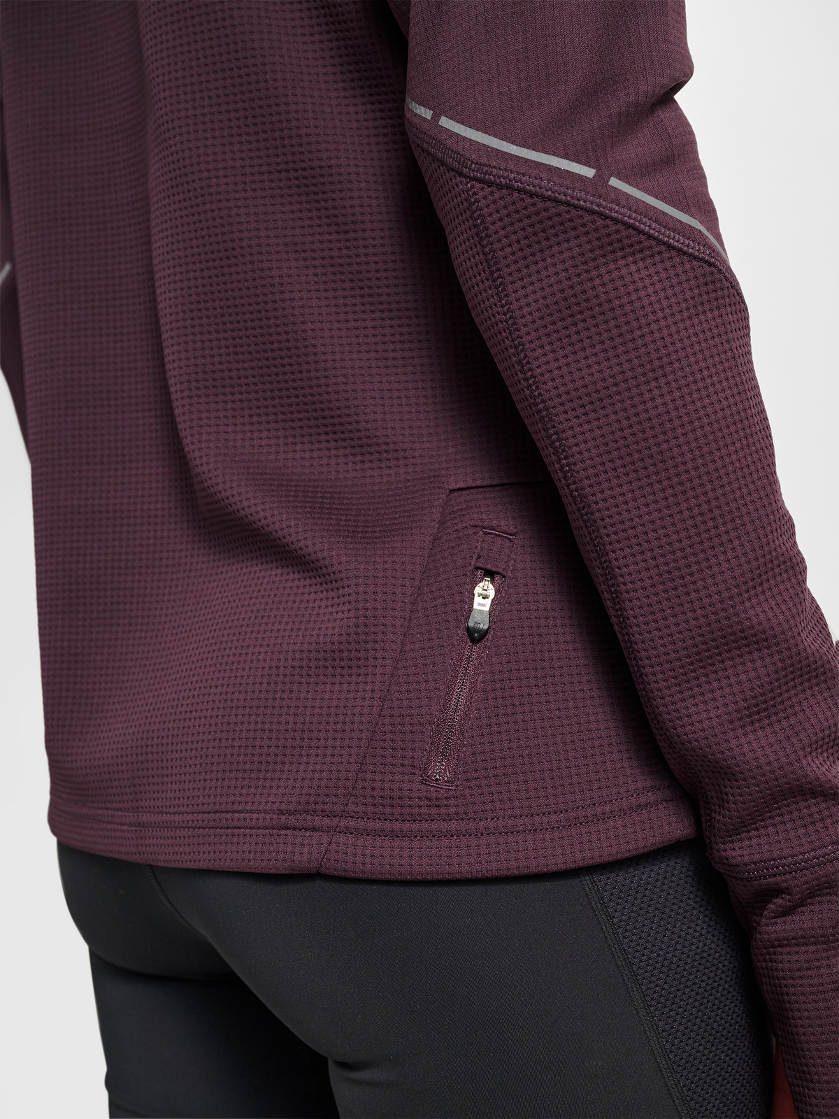 nwlPOWER HALF ZIP MIDLAYER W