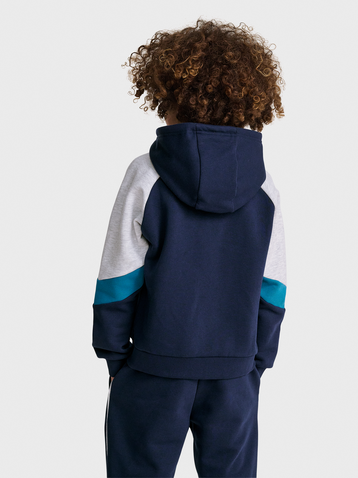 hmlJR LOOSE BLOCKED ZIP HOODIE