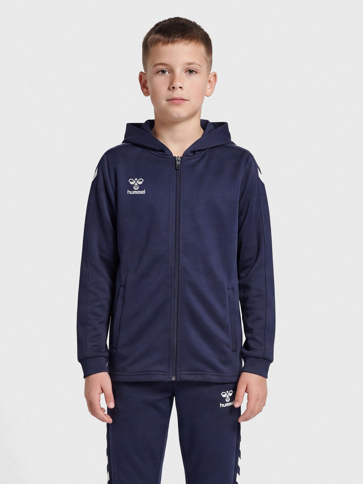 hmlCORE XK POLY ZIP HOOD SWEAT KIDS
