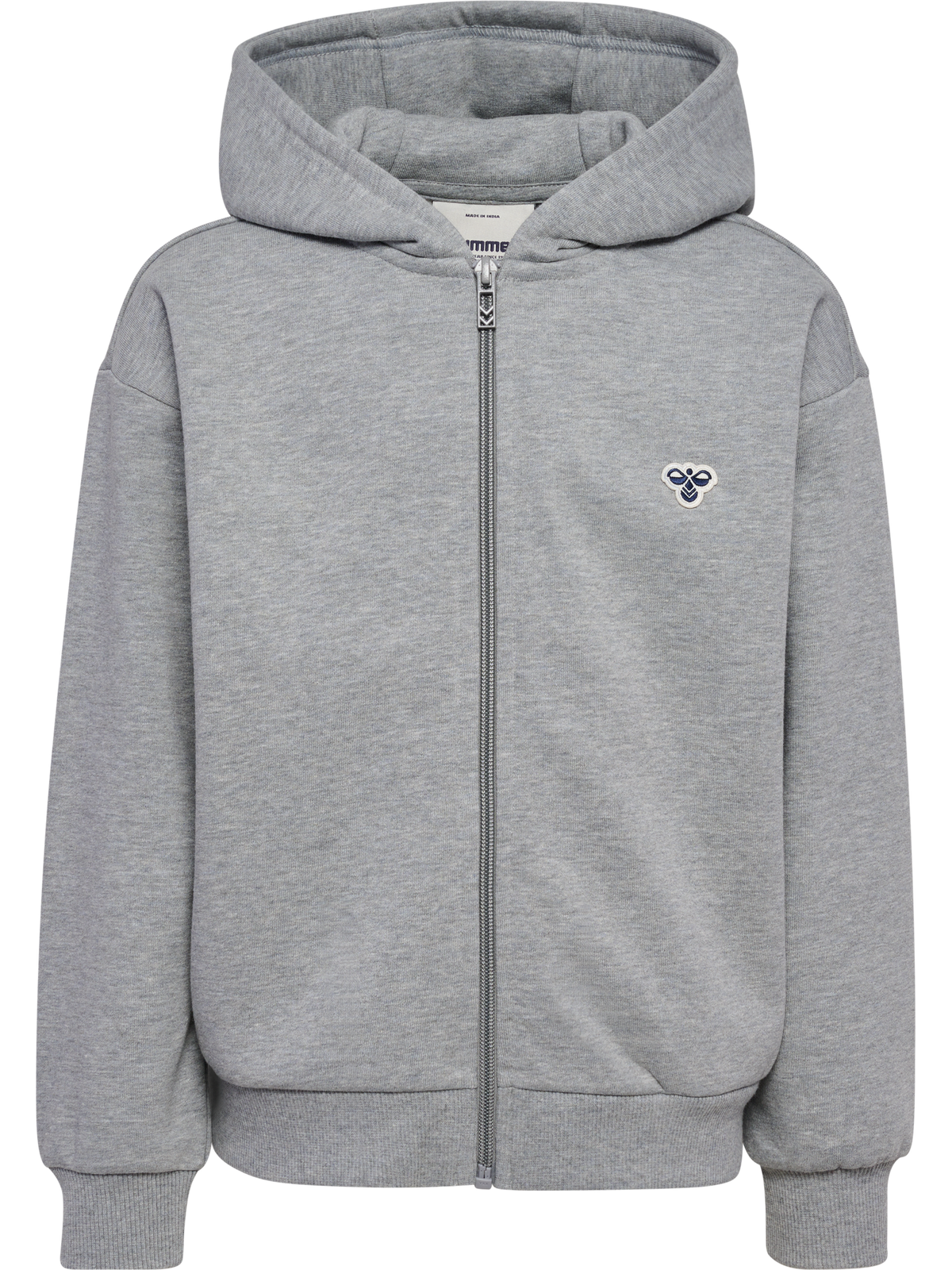 hmlJR LOOSE ZIP HOODIE BEE