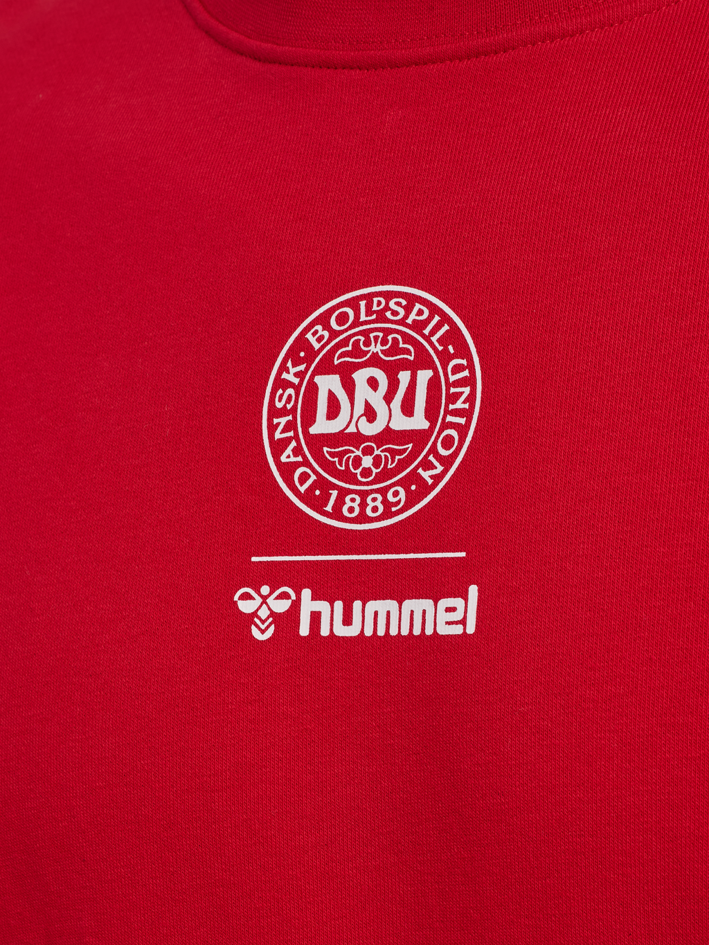 DBU 26 FAN RED-WHITE CREW NECK