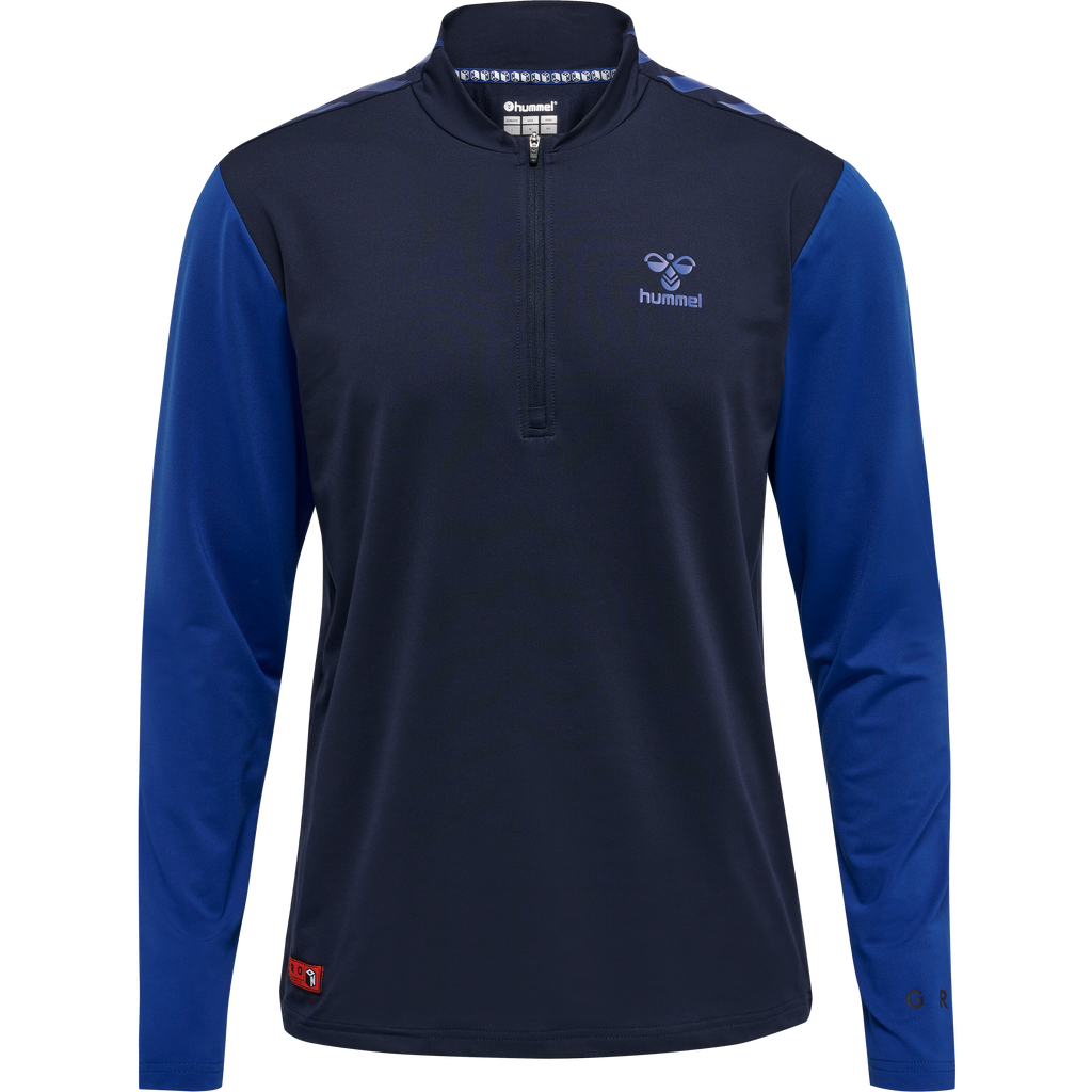 hmlPRO GRID HALF ZIP TRAINING L/S