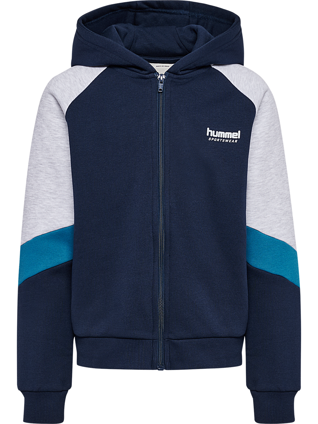 hmlJR LOOSE BLOCKED ZIP HOODIE