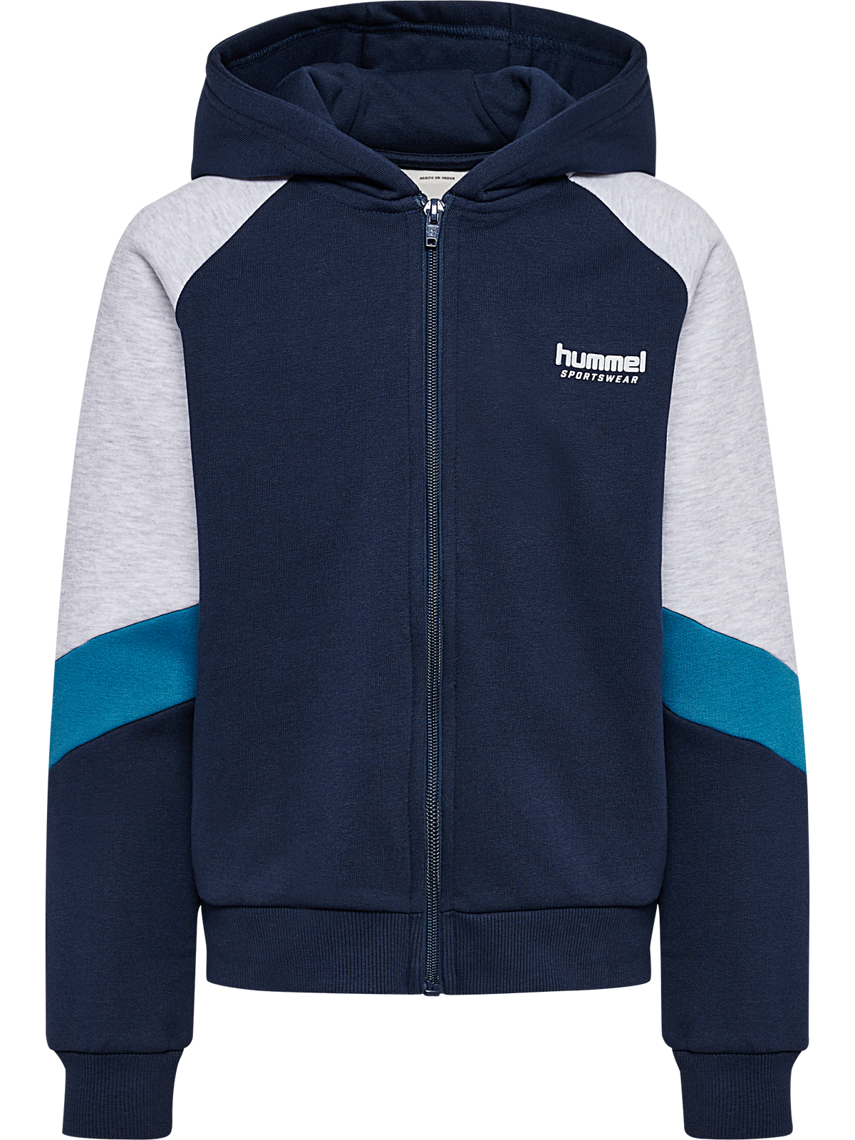 hmlJR LOOSE BLOCKED ZIP HOODIE