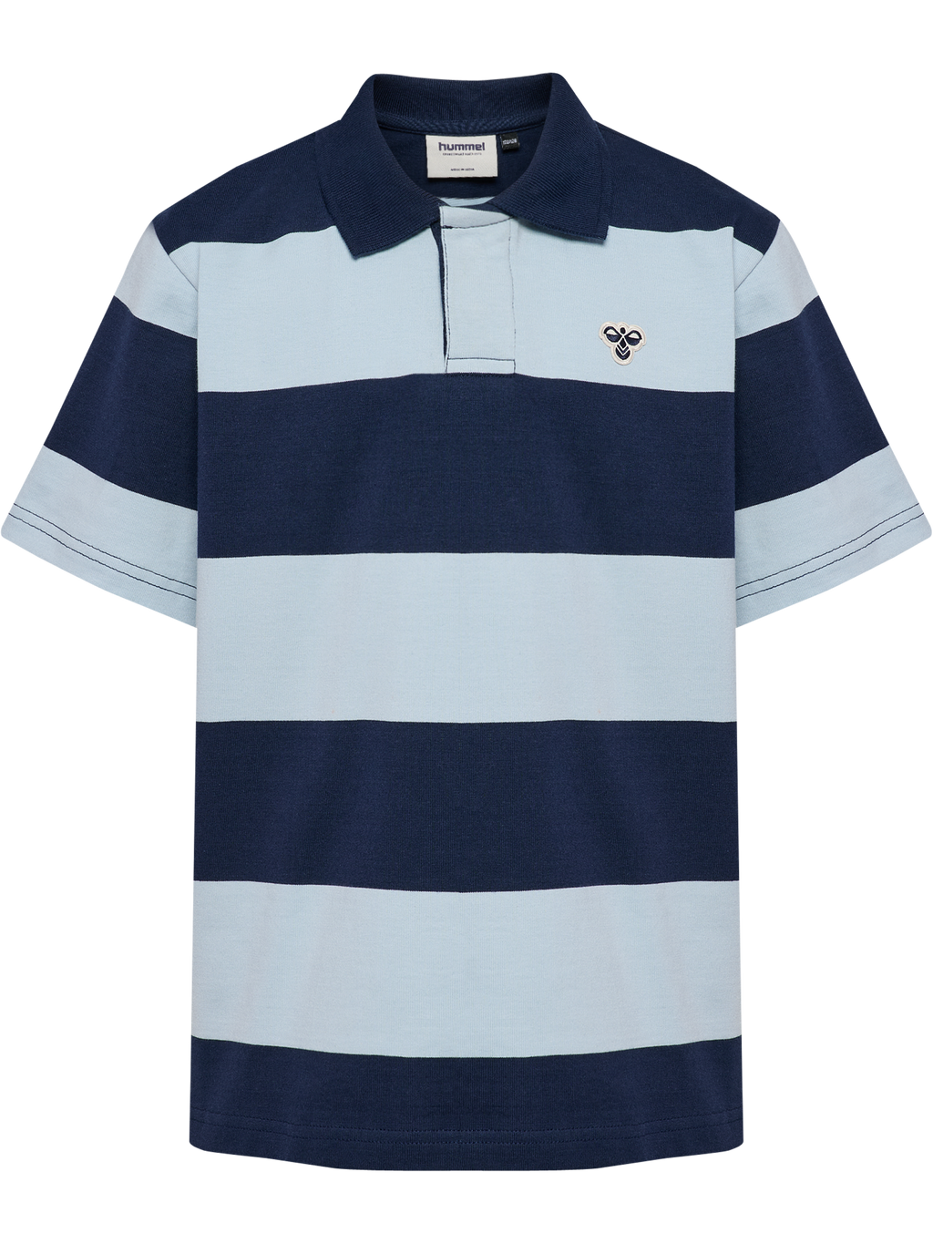hmlJR LOOSE STRIPED POLO S/S BEE