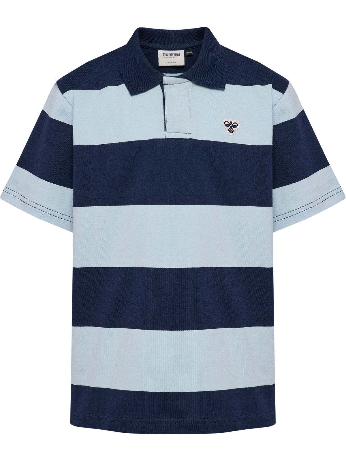 hmlJR LOOSE STRIPED POLO S/S BEE